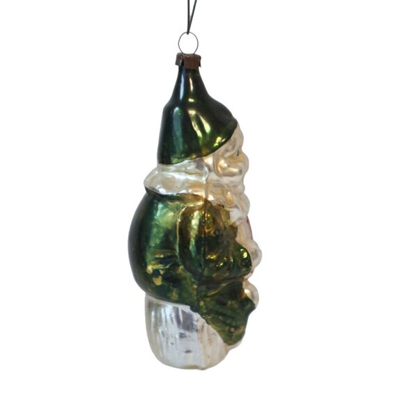 Vintage Mercury Glass Antique Figural Glass CLOWN Ornament Germany Christmas Orn - Picture 2 of 7